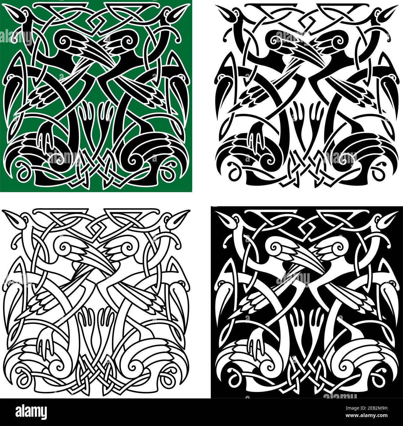 Ancient celtic birds symbols with tribal stylized herons or storks, decorated by traditional irish ornament. For tattoo or heraldry design Stock Vector Image & Art - Alamy Ancient celtic birds symbols with tribal stylized herons or storks, decorated by traditional irish ornament. For tattoo or heraldry design Stock Vector Image & Art - Alamy