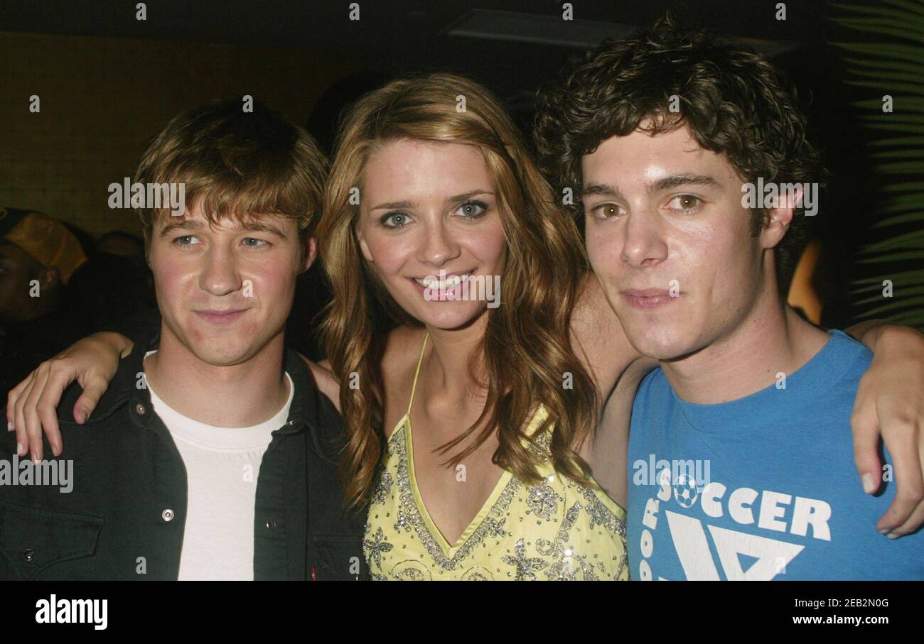 Benjamin McKenzie, Mischa Barton and Adam Brody attend 'The O.C.'/YM Obsessed Completely Cover Party' at LQ in New York City on October 28, 2003.  Photo Credit: Henry McGee/MediaPunch Stock Photo