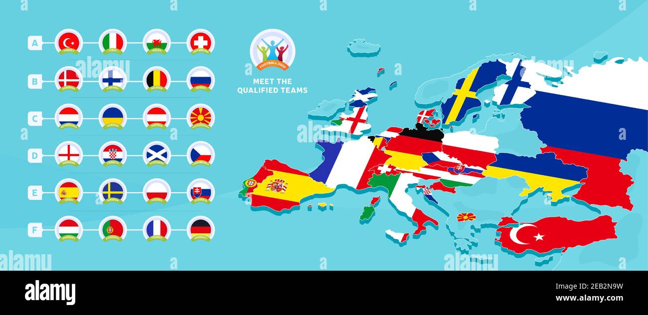 EURO 2020 UEFA European Championship logo set Stock Vector Image & Art -  Alamy