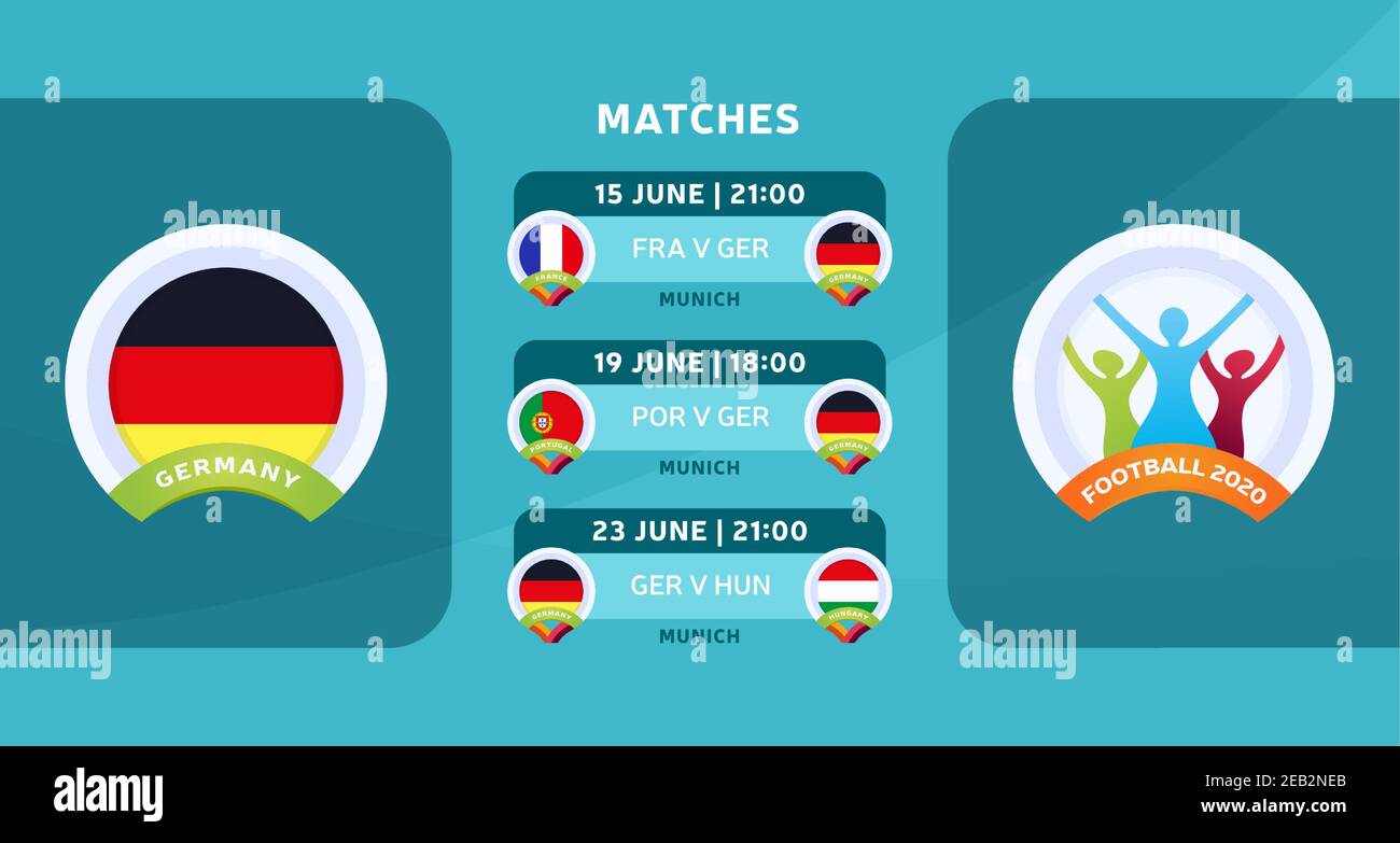 Germany national team Schedule matches in the final stage at the 2020