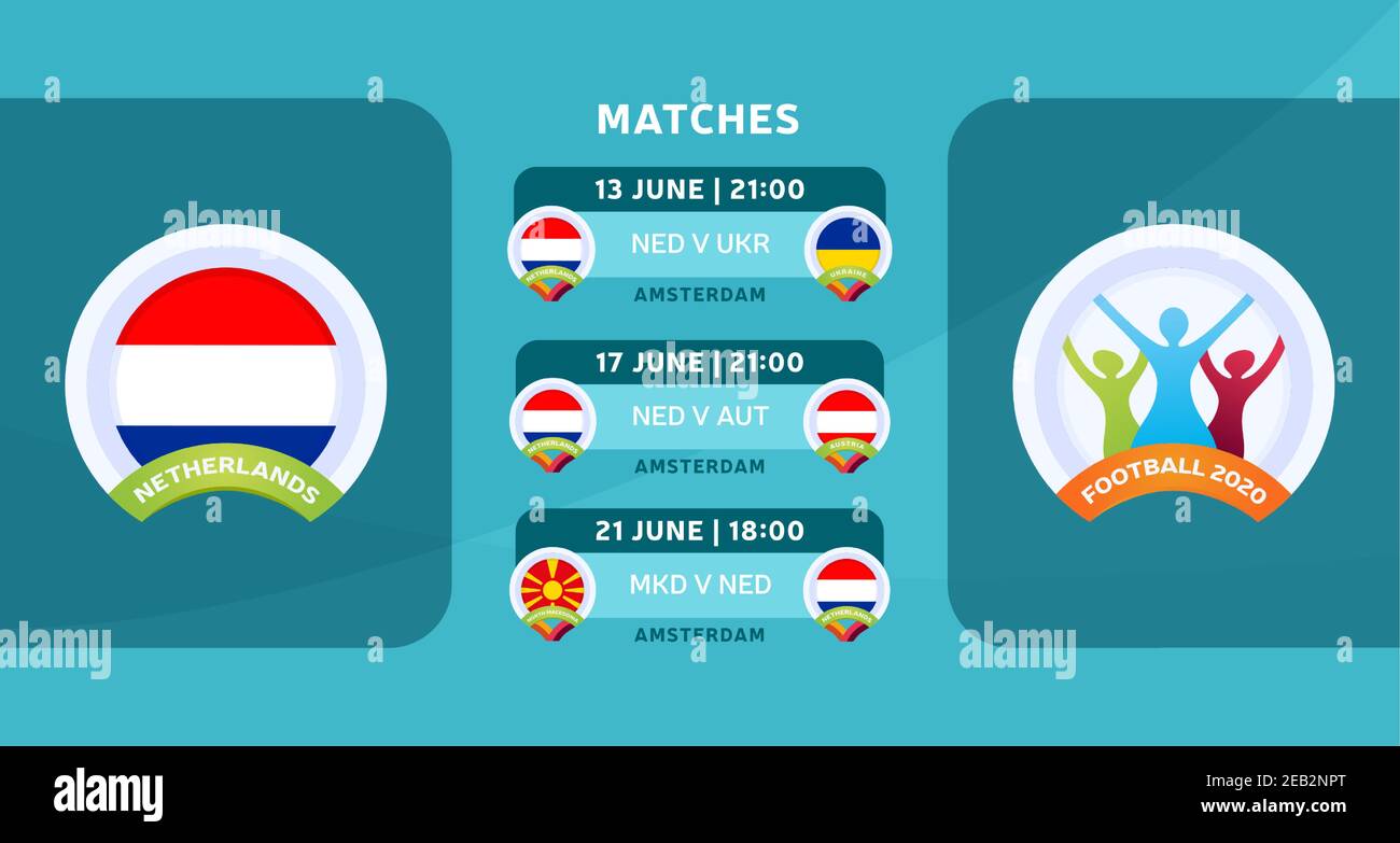 Netherlands national team Schedule matches in the final stage at the