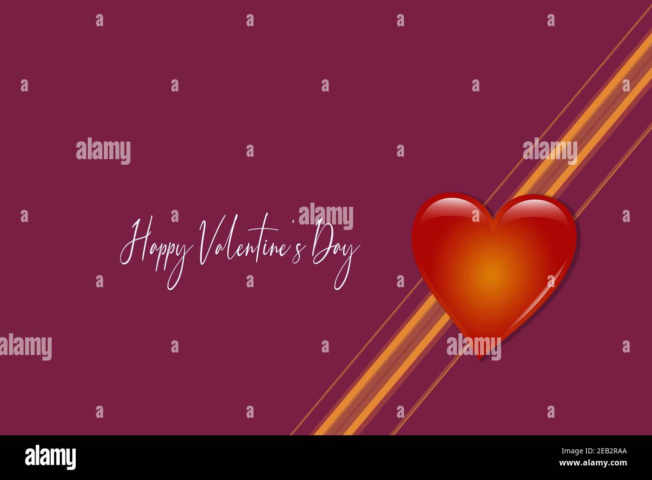 Heart for Valentines Day card greeting concept,  Background. Stock Photo