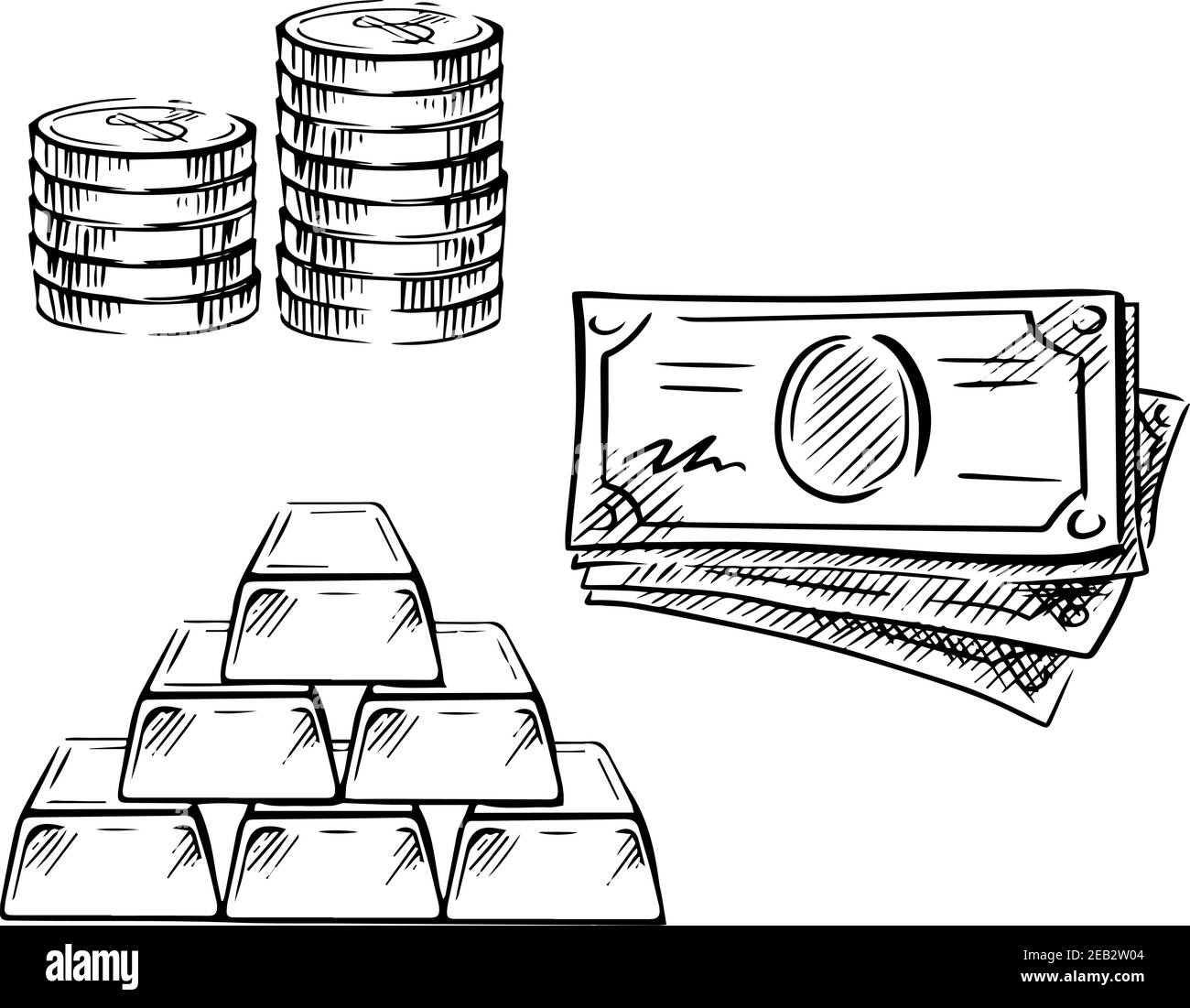 gold bar clipart black and white