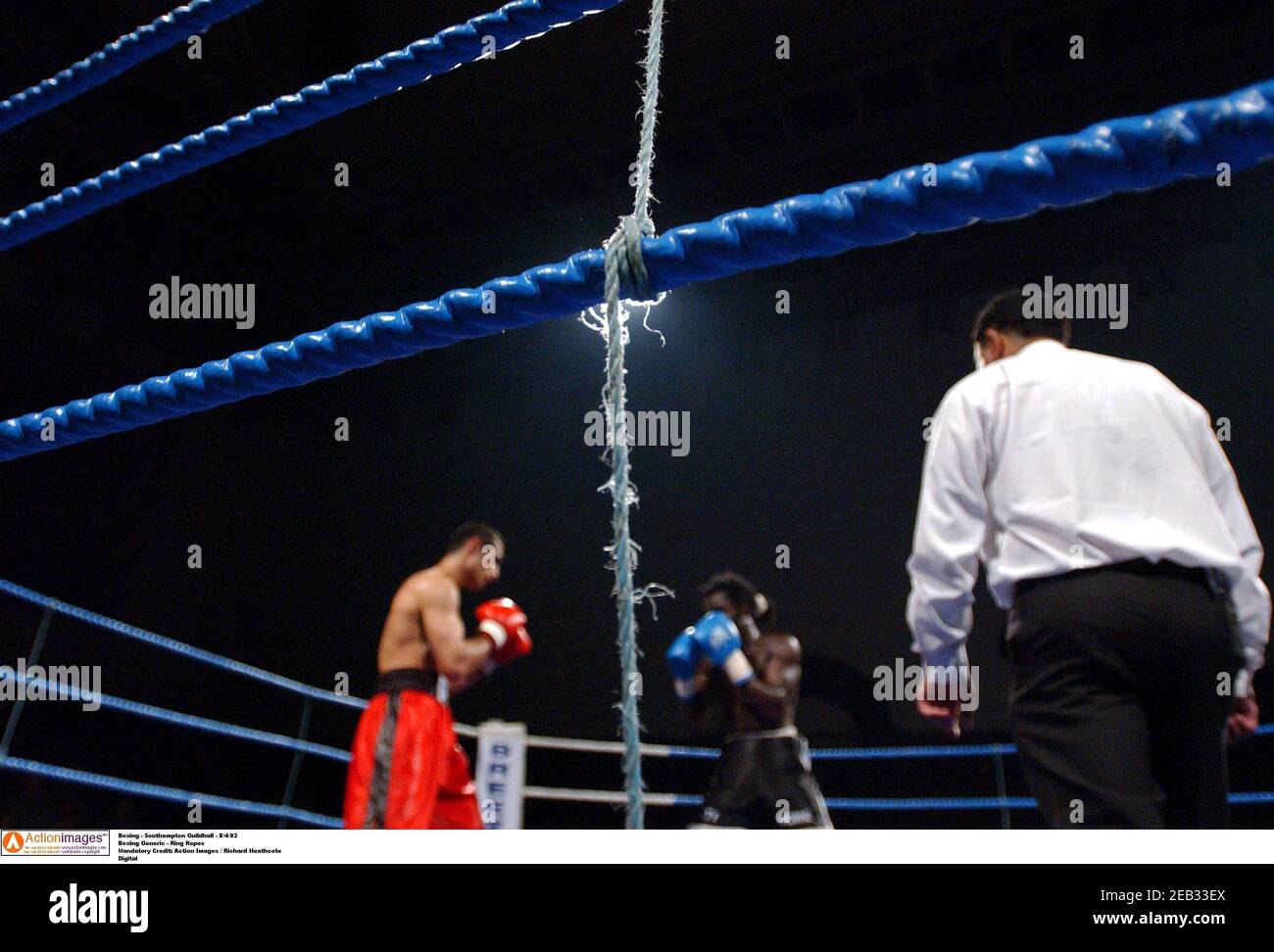 Boxing - Southampton Guildhall - 8/4/02  Boxing Generic - Ring Ropes  Mandatory Credit: Action Images / Richard Heathcote  Digital Stock Photo