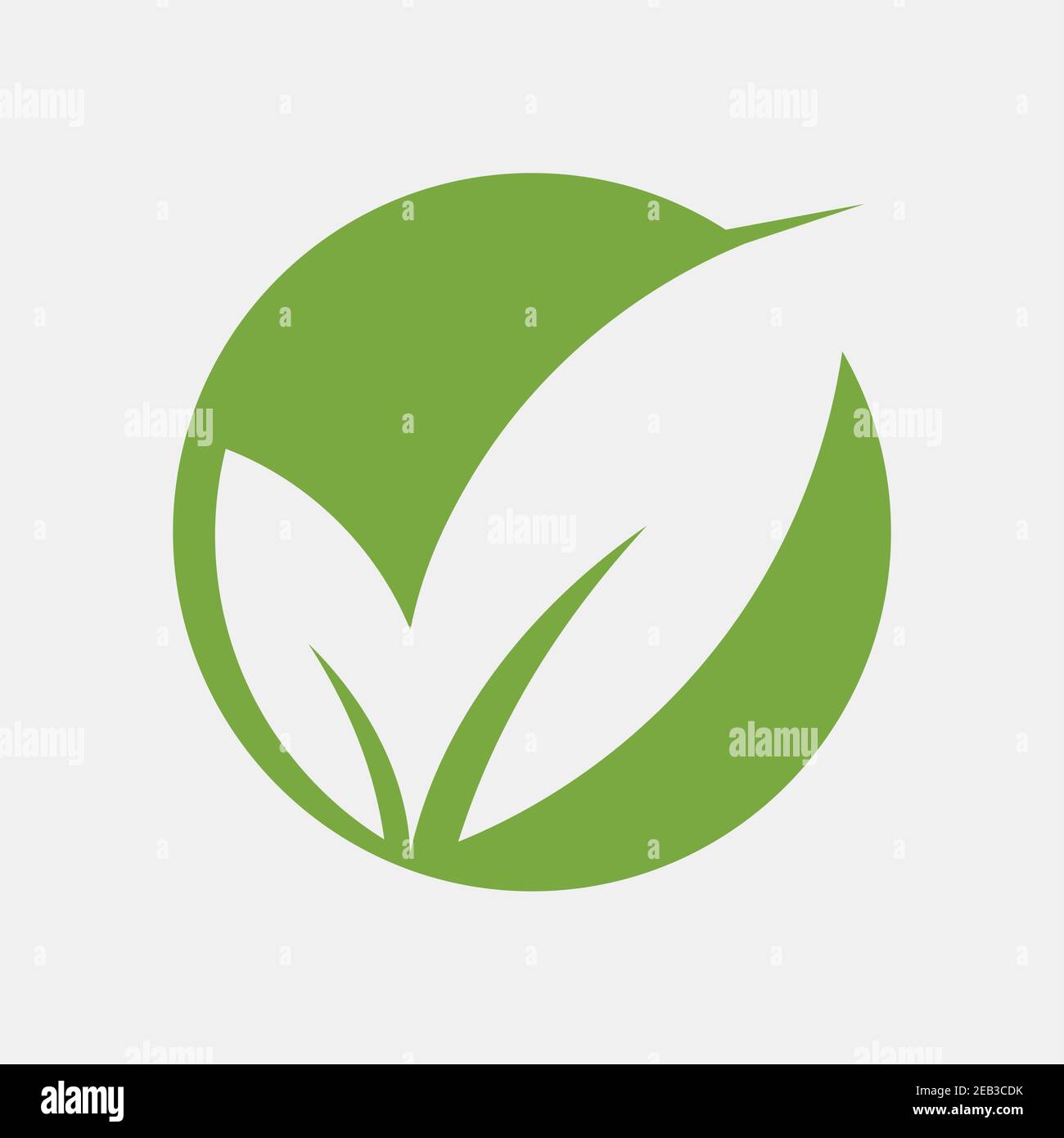 Eco icon green leaf vector illustration Stock Vector Image & Art - Alamy
