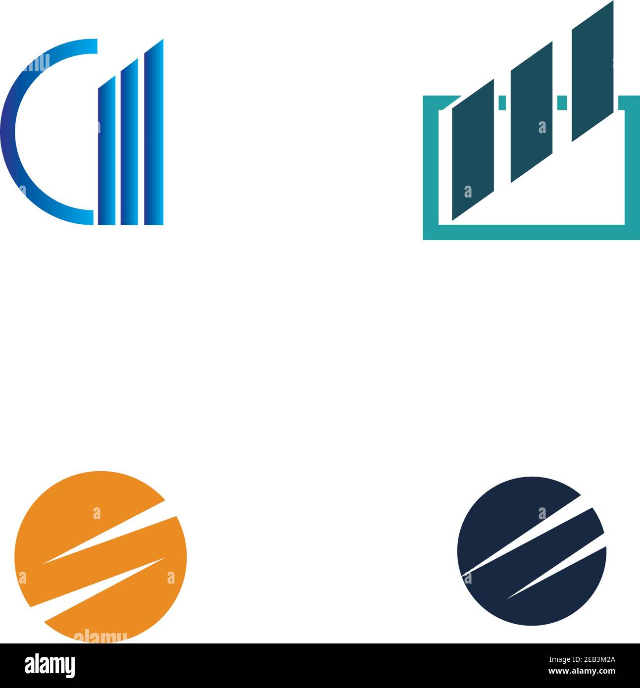 Business finance logo and symbols vector concept illustration Stock ...
