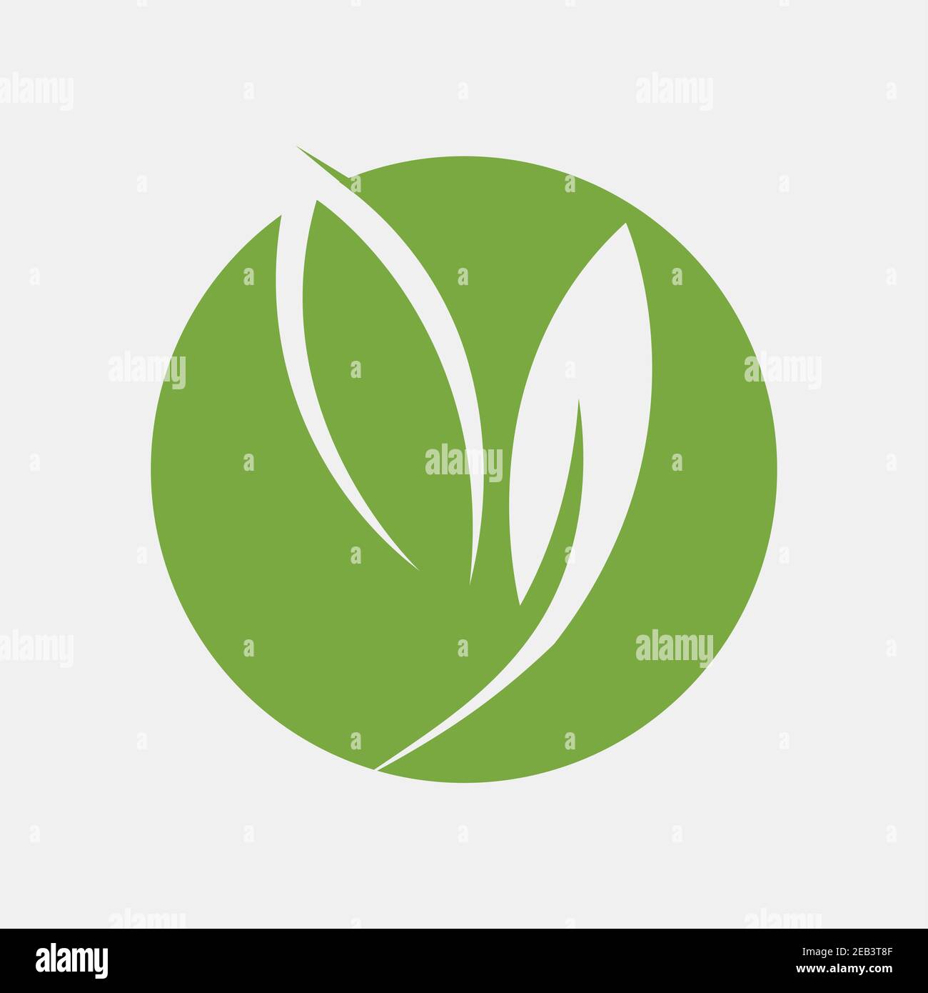 Eco icon green leaf vector illustration Stock Vector Image & Art - Alamy
