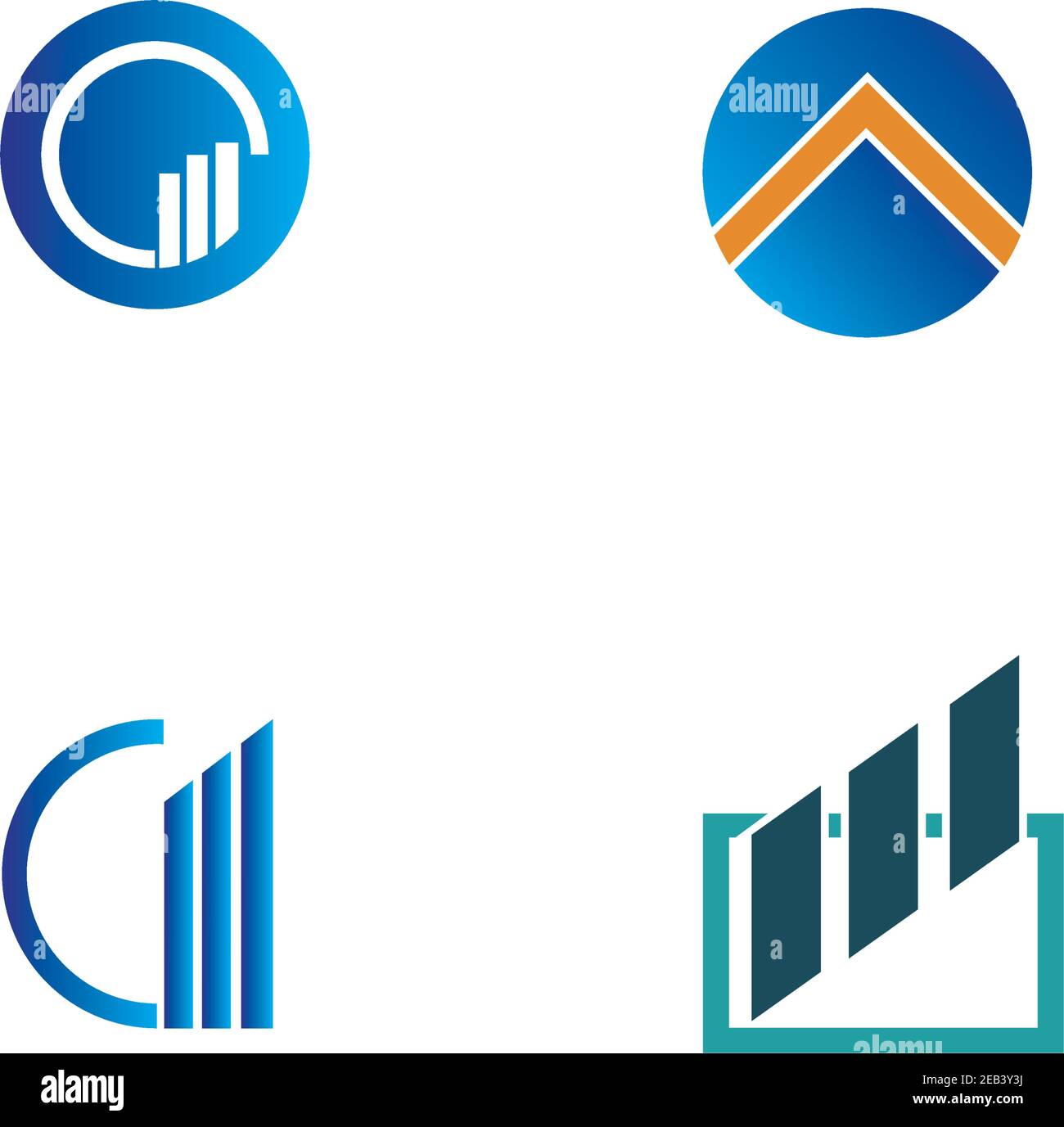 Business finance logo and symbols vector concept illustration Stock ...