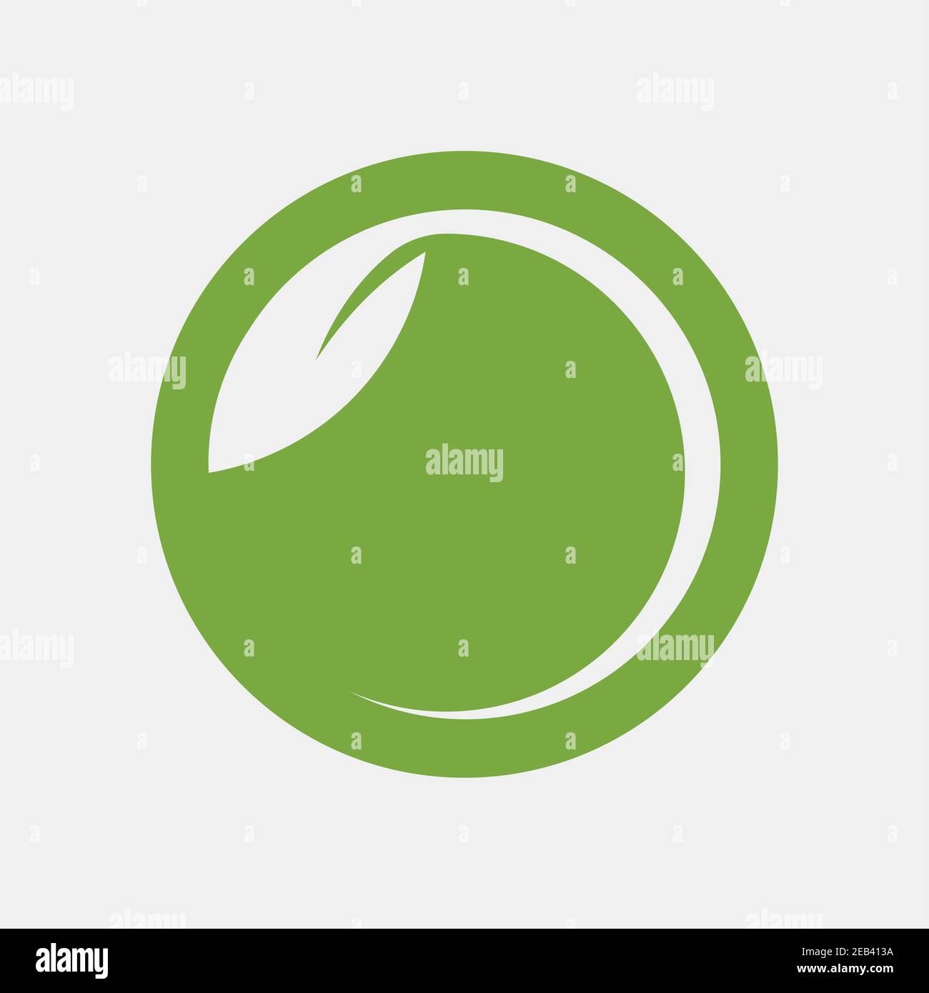 Eco icon green leaf vector illustration Stock Vector Image & Art - Alamy