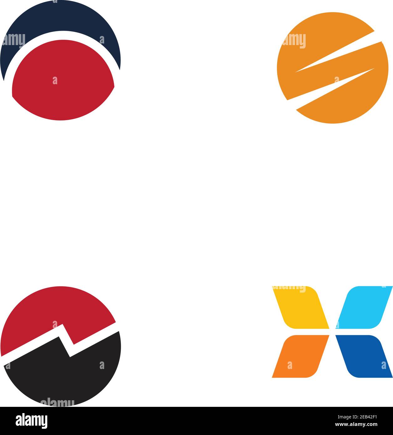 Business finance logo and symbols vector concept illustration Stock ...