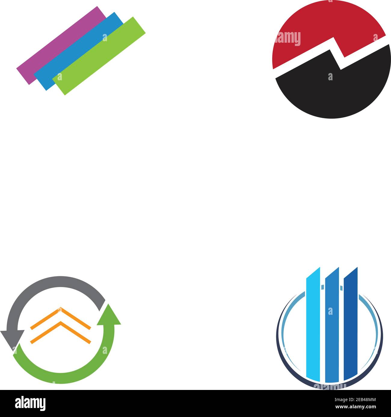 Business finance logo and symbols vector concept illustration Stock ...