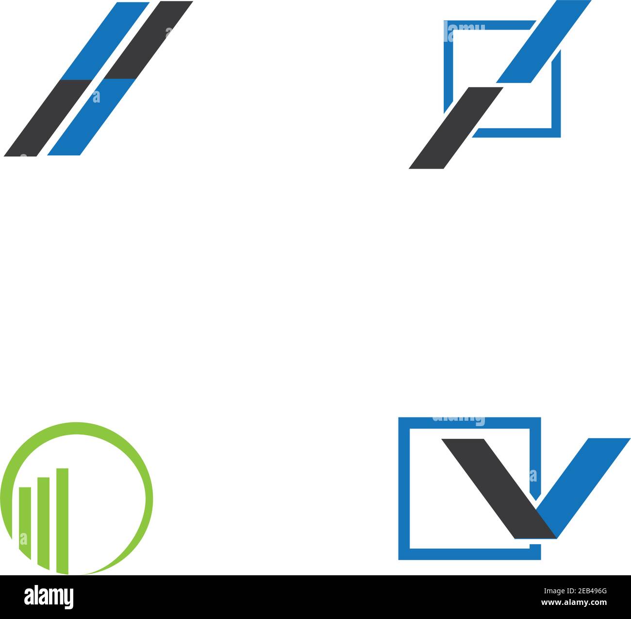 Business finance logo and symbols vector concept illustration Stock ...