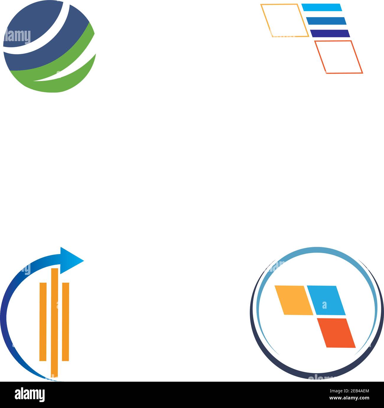 Business finance logo and symbols vector concept illustration Stock ...