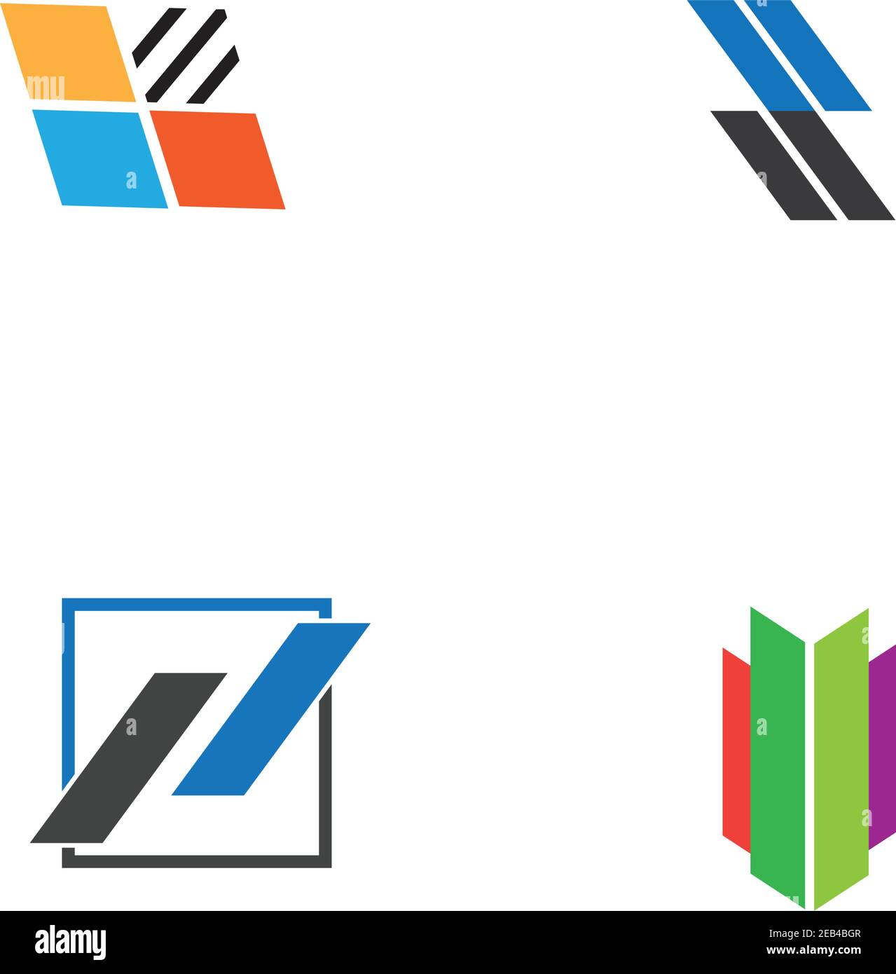 Business finance logo and symbols vector concept illustration Stock ...