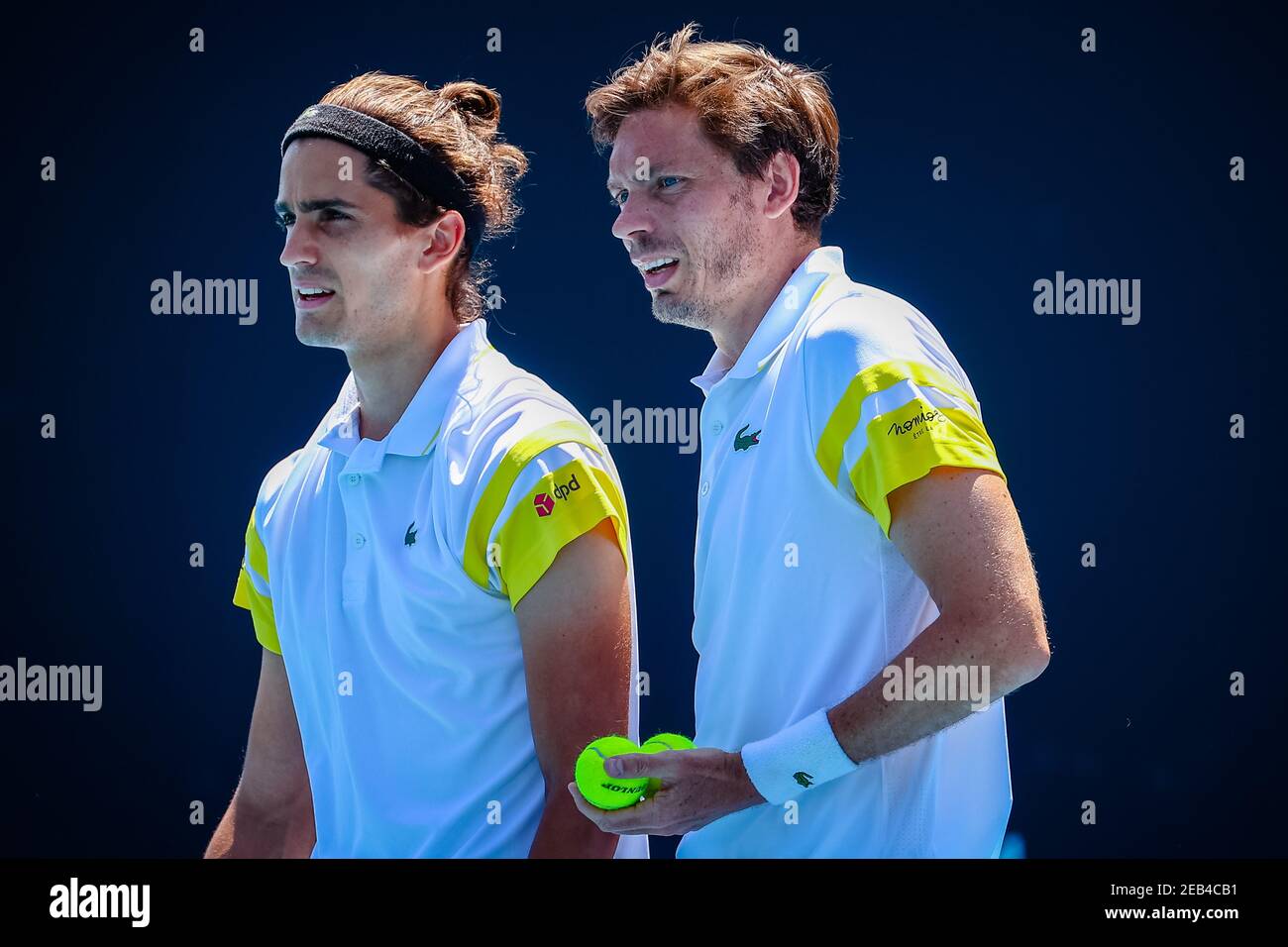 Pierre-Hugues Herbert (ATP 25) and Nicolas Mahut (ATP 8) pictured during a  tennis match between French pair Herbert-Mahut and German pair Hanfmann-Kra  Stock Photo - Alamy