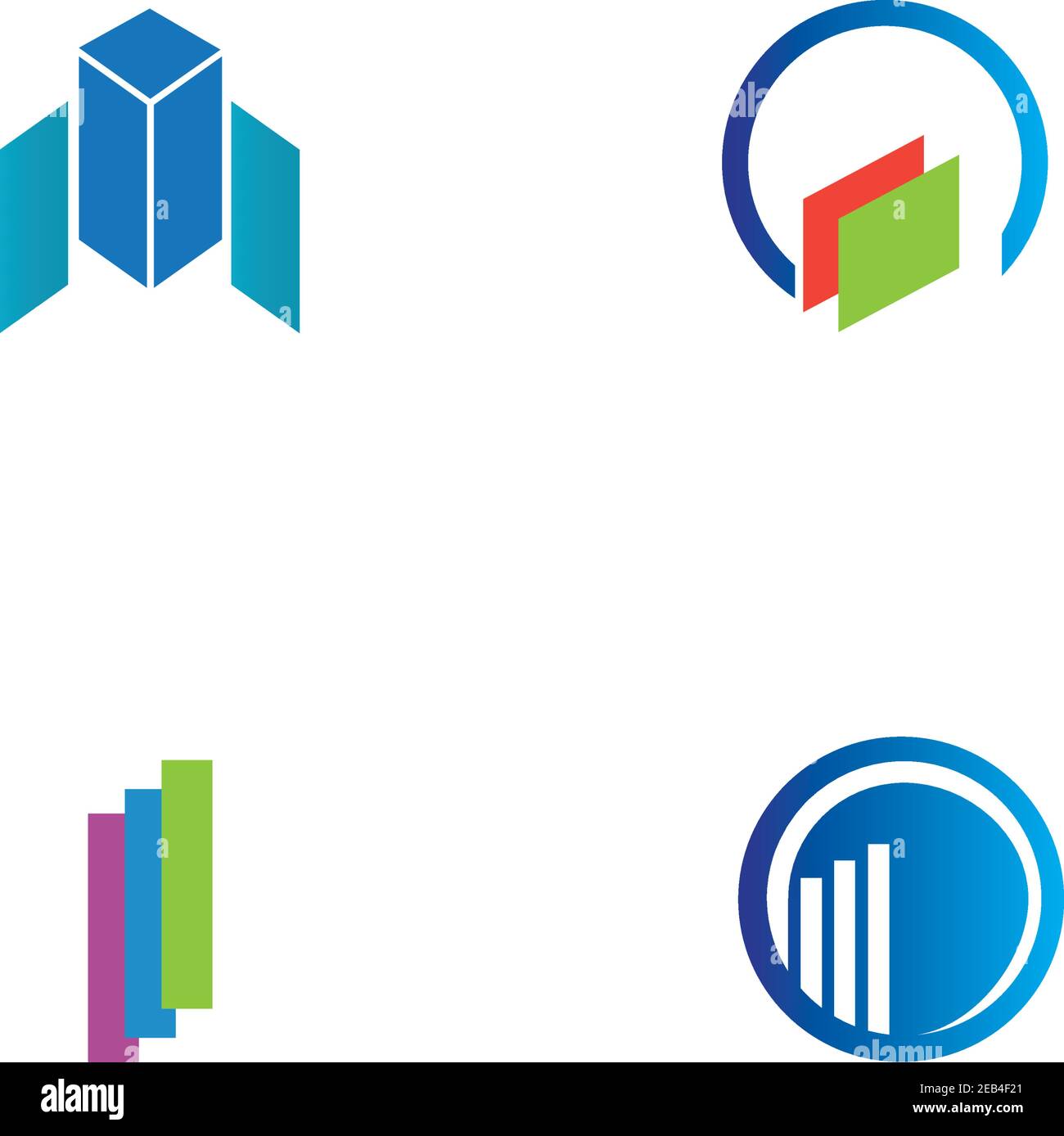 Business finance logo and symbols vector concept illustration Stock ...