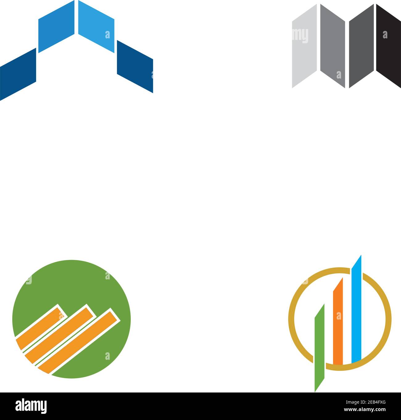 Business finance logo and symbols vector concept illustration Stock ...