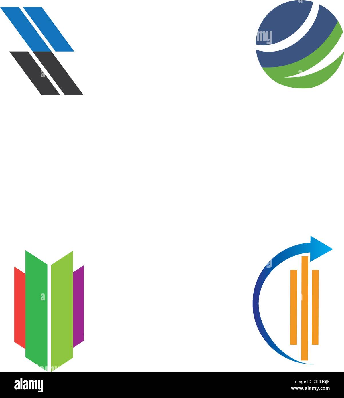 Business finance logo and symbols vector concept illustration Stock ...