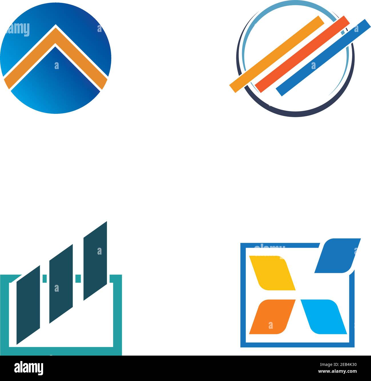Business finance logo and symbols vector concept illustration Stock ...