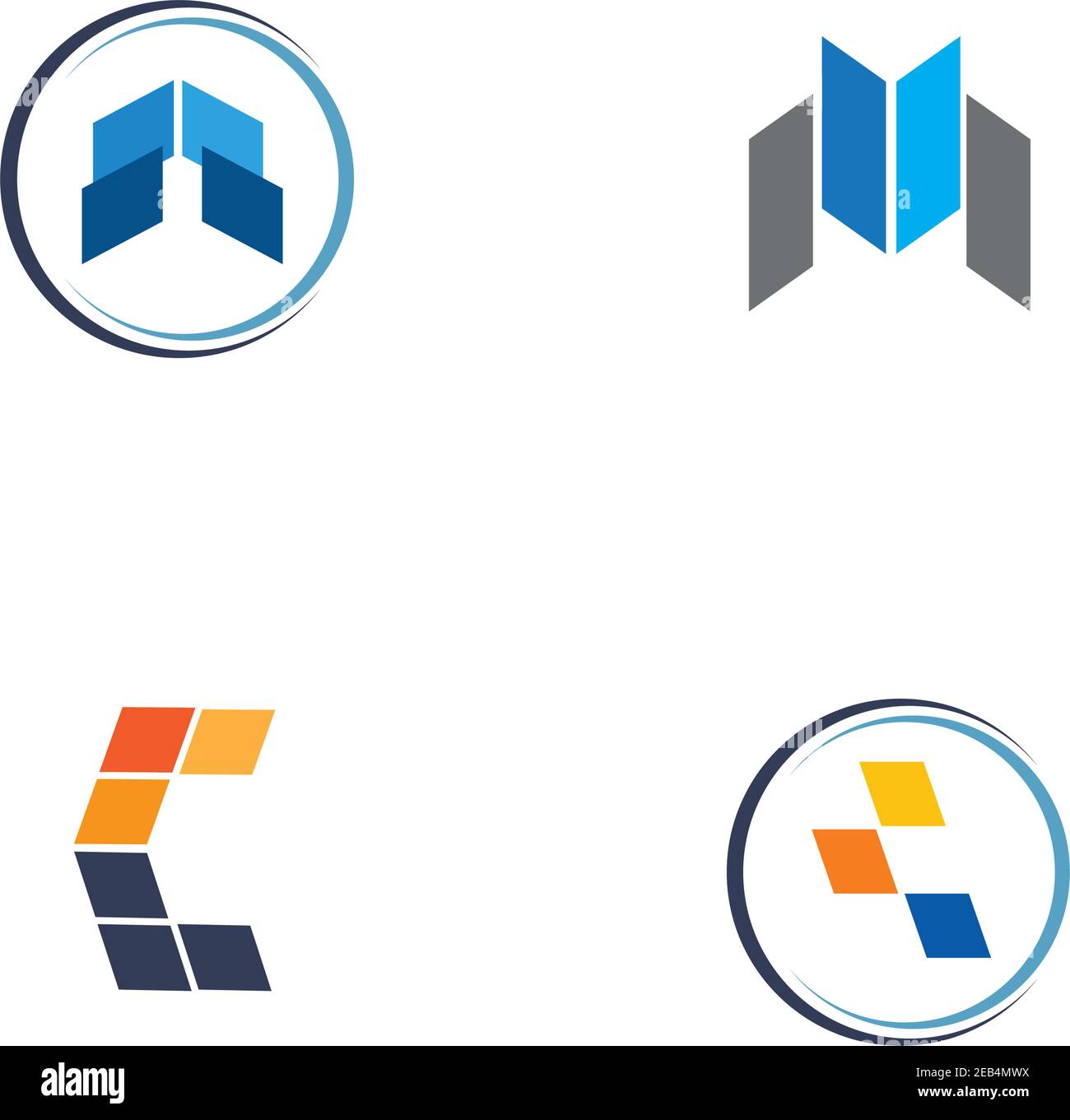 Business finance logo and symbols vector concept illustration Stock ...