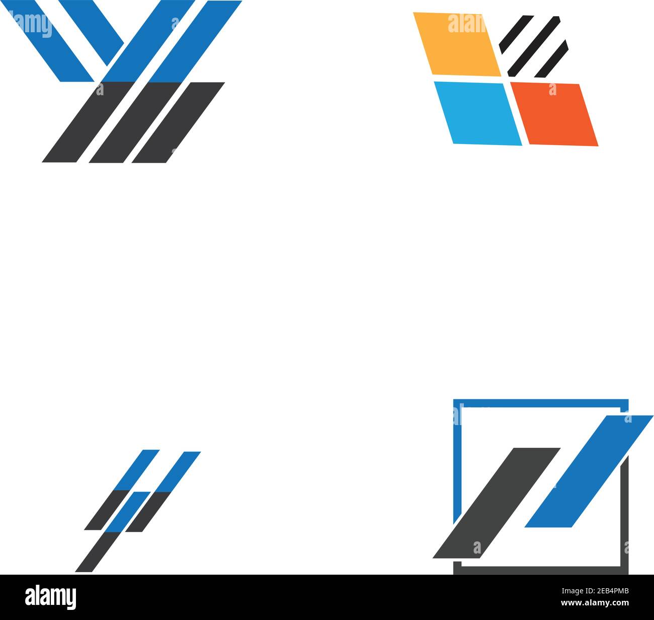 Business finance logo and symbols vector concept illustration Stock ...
