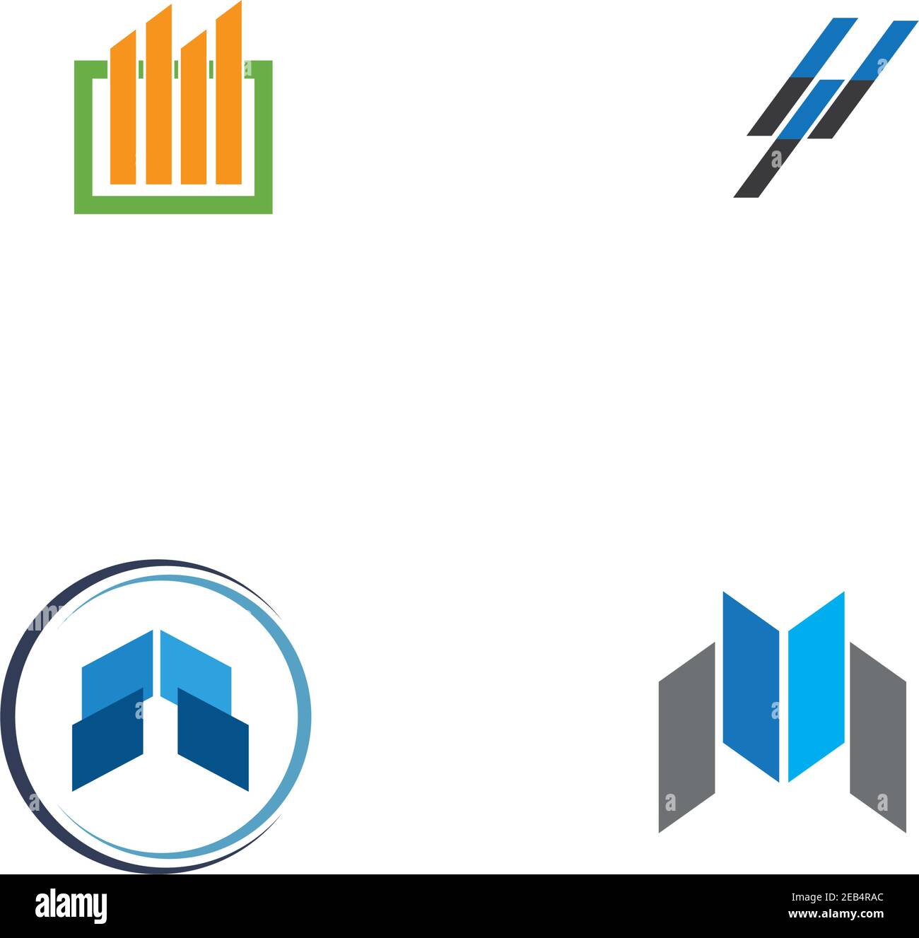 Business finance logo and symbols vector concept illustration Stock ...