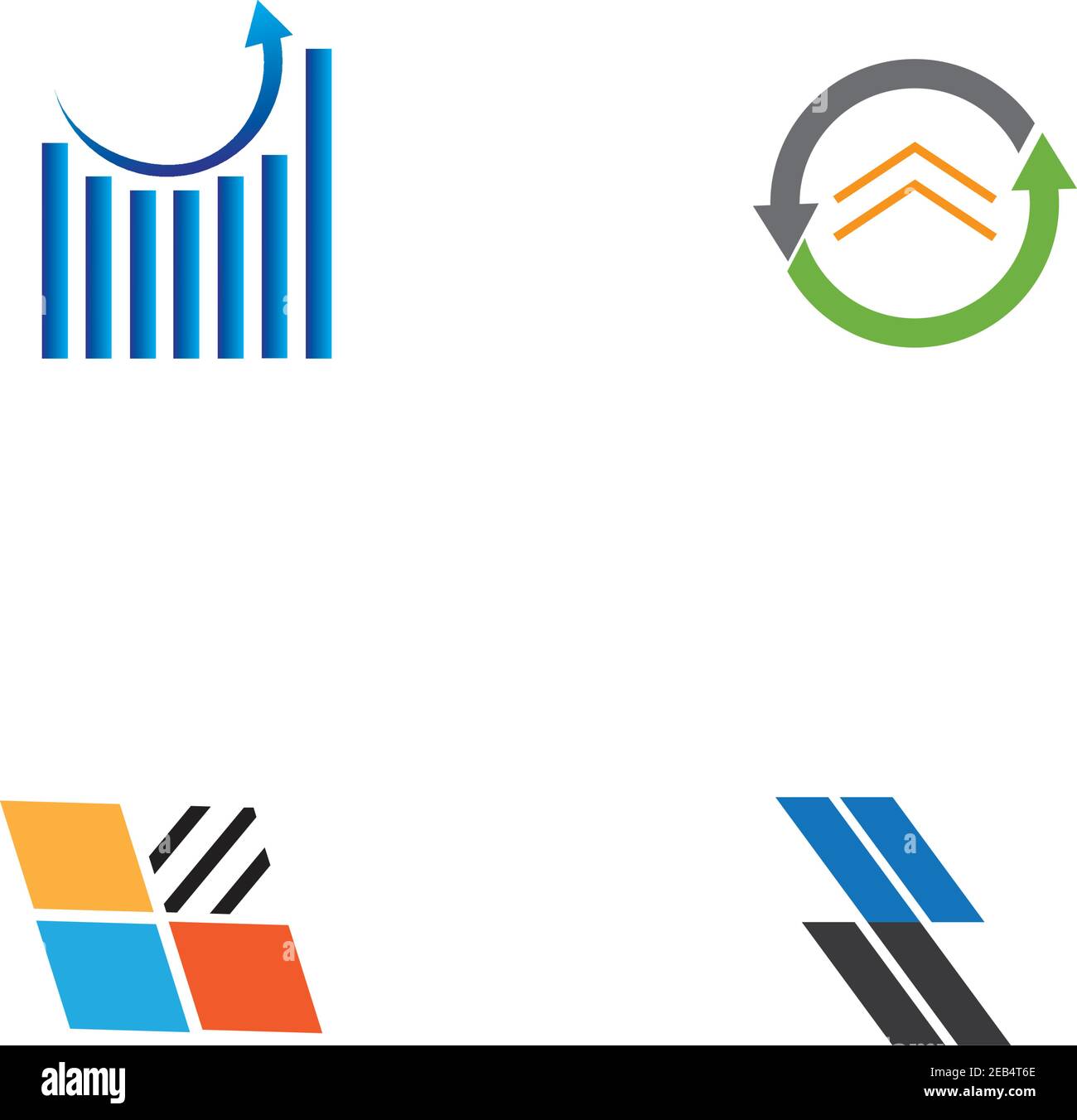 Business finance logo and symbols vector concept illustration Stock ...
