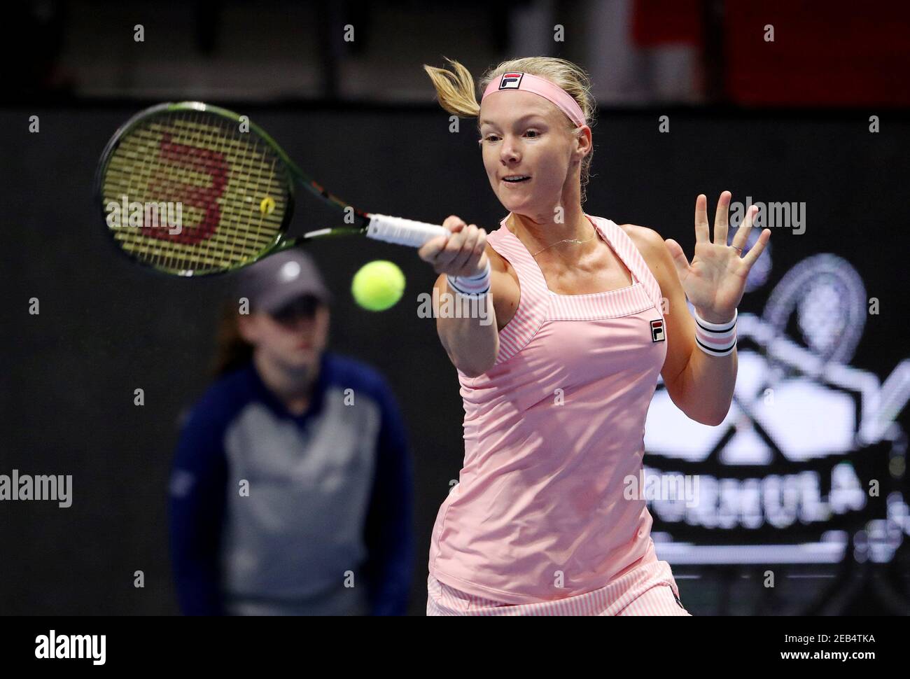Tennis - WTA Premier - St Petersburg Ladies Trophy - Sibur Arena, Saint  Petersburg, Russia - February 2, 2019 Netherlands'