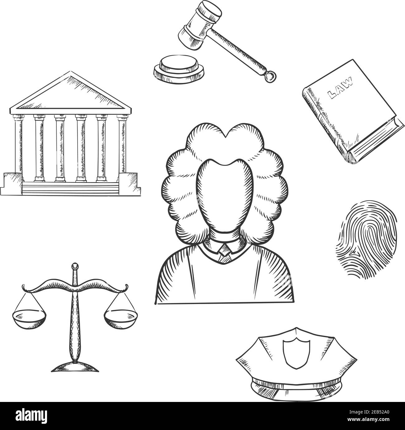 Premium Vector | Women lawyer vector stock illustration women lawyer line  art