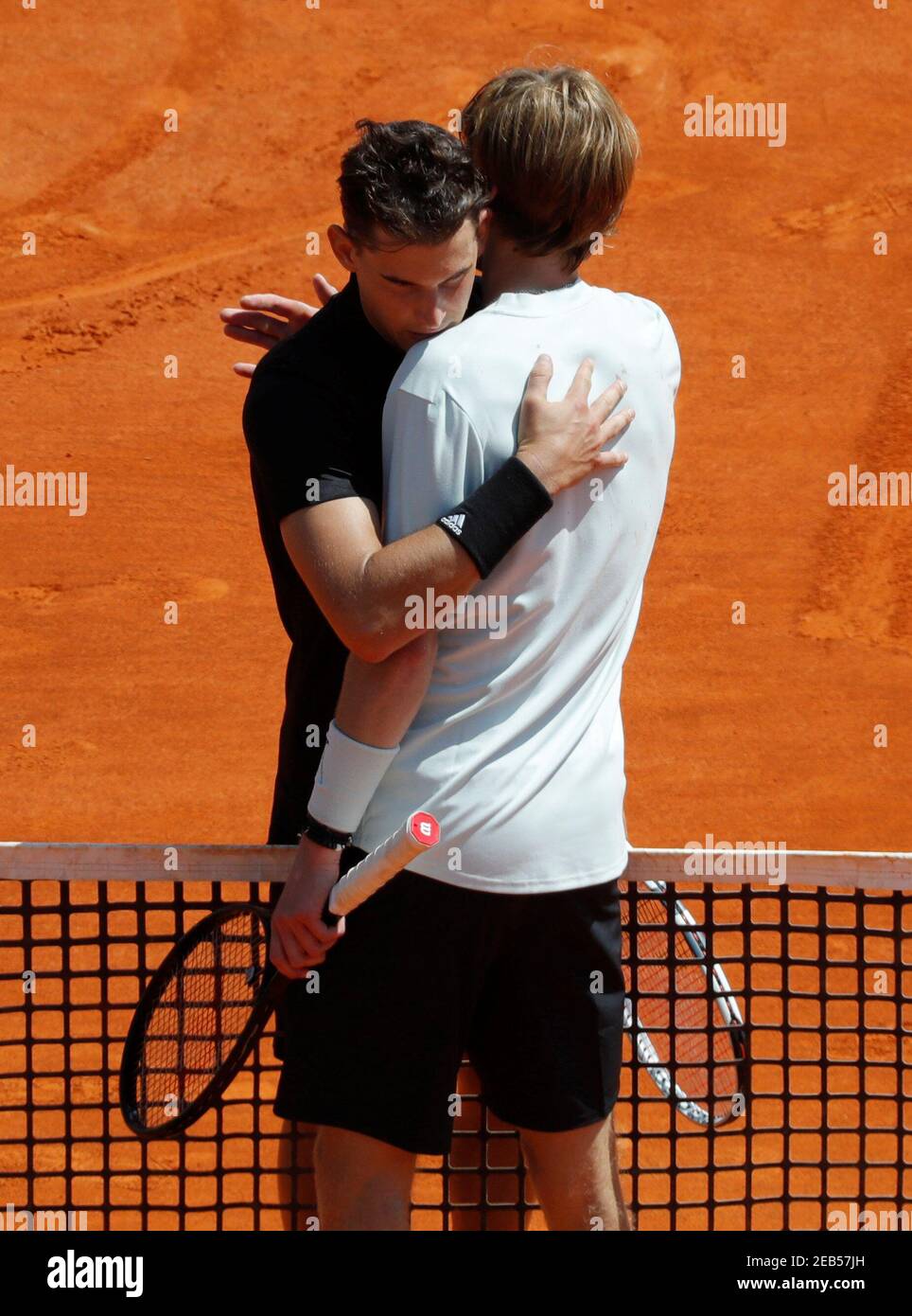 Tennis - ATP - Monte Carlo Masters - Monte-Carlo Country Club, Monte Carlo,  Monaco - April 17, 2018 Austria's Dominic Thiem and Russia's Andrey Rublev  after their second round match REUTERS/Eric Gaillard Stock Photo - Alamy