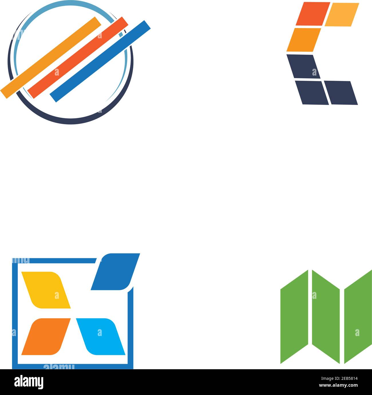 Business finance logo and symbols vector concept illustration Stock ...