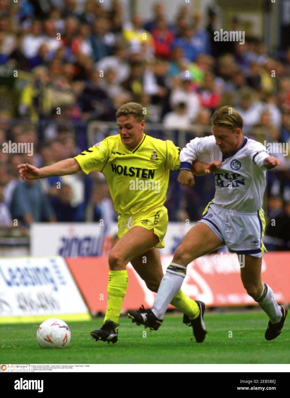 Football - Division One 90/91 - Leeds United v Tottenham ...