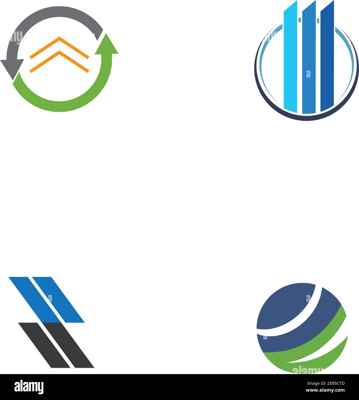 Business finance logo and symbols vector concept illustration Stock ...