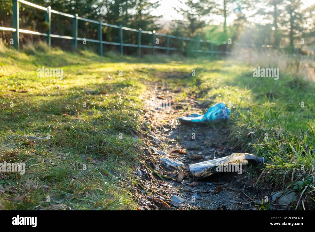Blue plastic bottles dumped hires stock photography and images Alamy