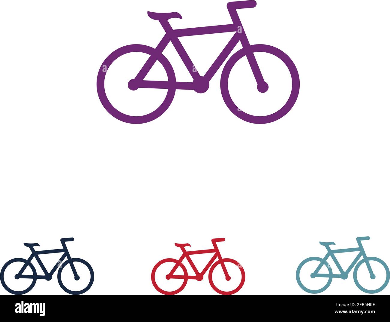 Bicycle logo vector template Stock Vector