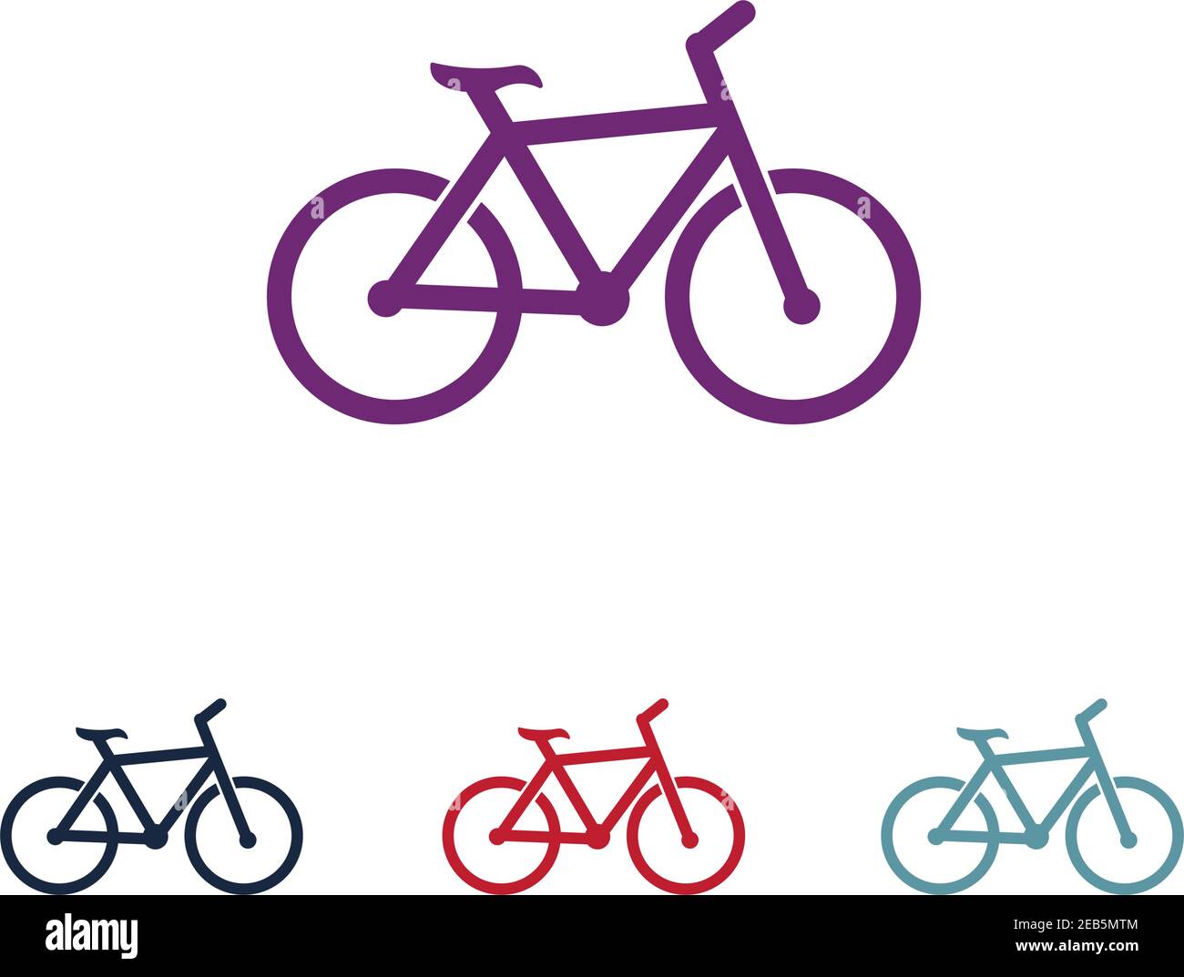 Bicycle logo vector template Stock Vector