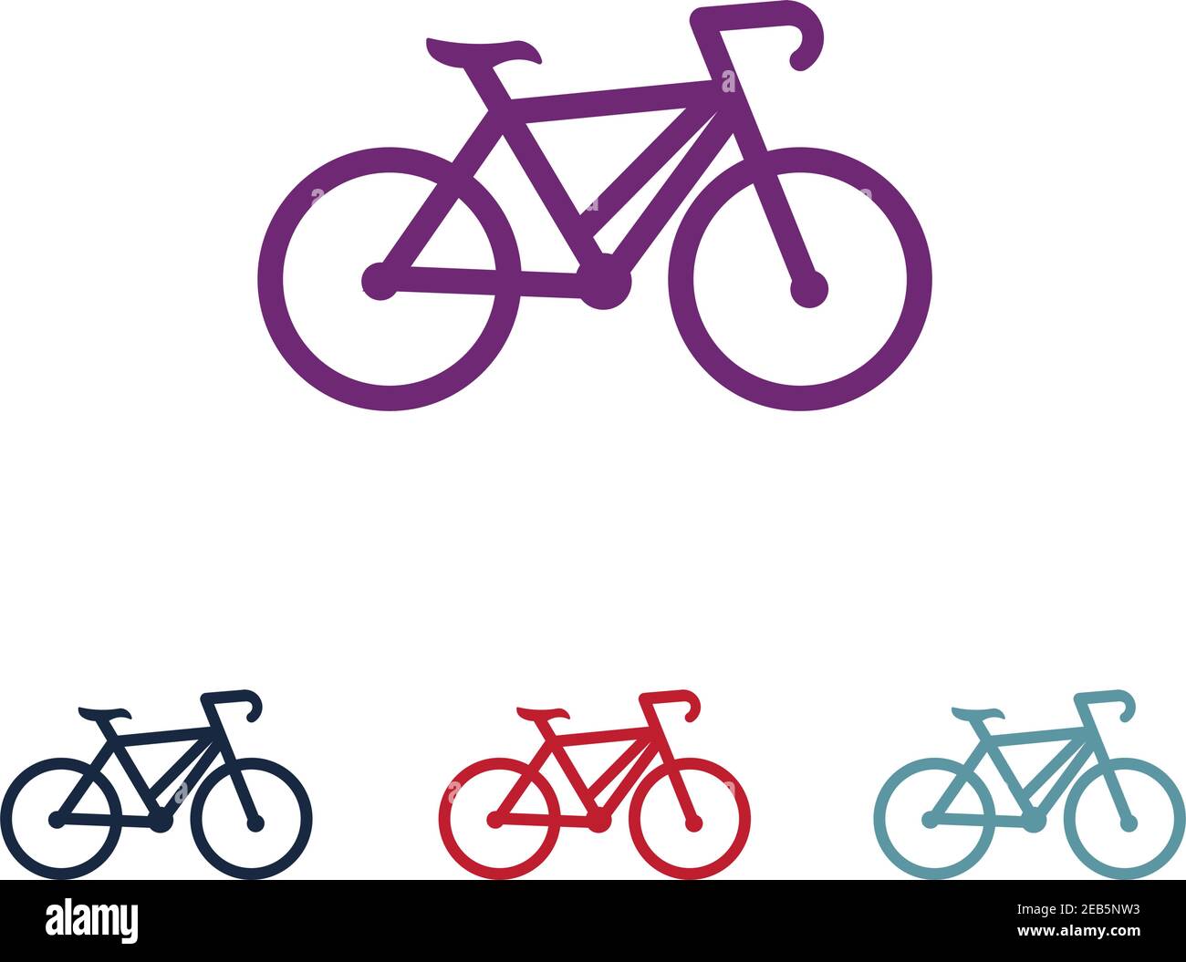 Bicycle logo vector template Stock Vector