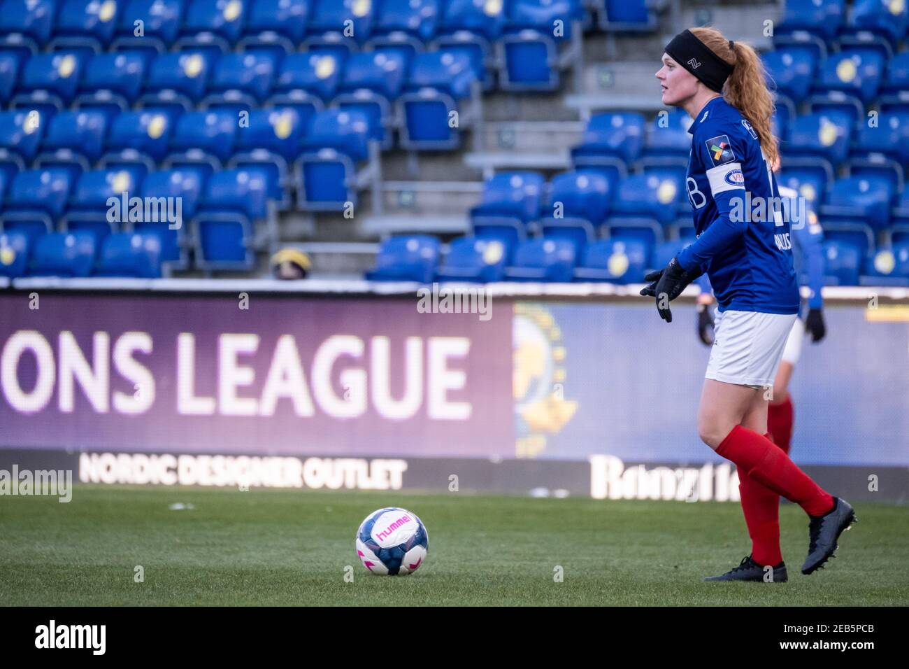 Broendby, Denmark. 11th Feb, 2021. Stine Ballisager Pedersen (23) of Valerenga IF seen during the Women's Champions League Round of 32 match between Broendby IF and Valerenga IF at Broendby Stadium in Brondby, Denmark. (Photo Credit: Gonzales Photo/Alamy Live News Stock Photo