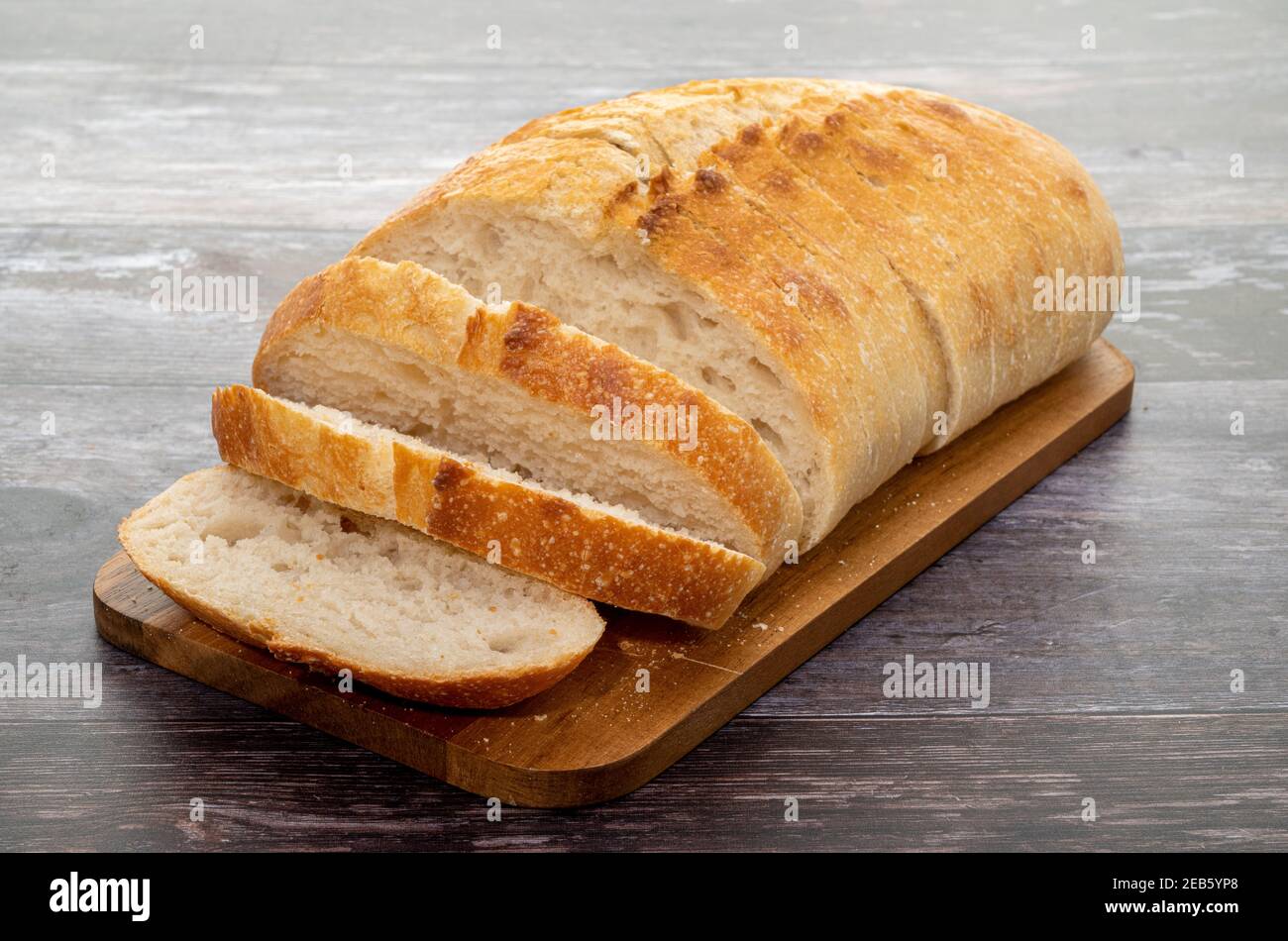 Sliced sourdough bread Stock Photo