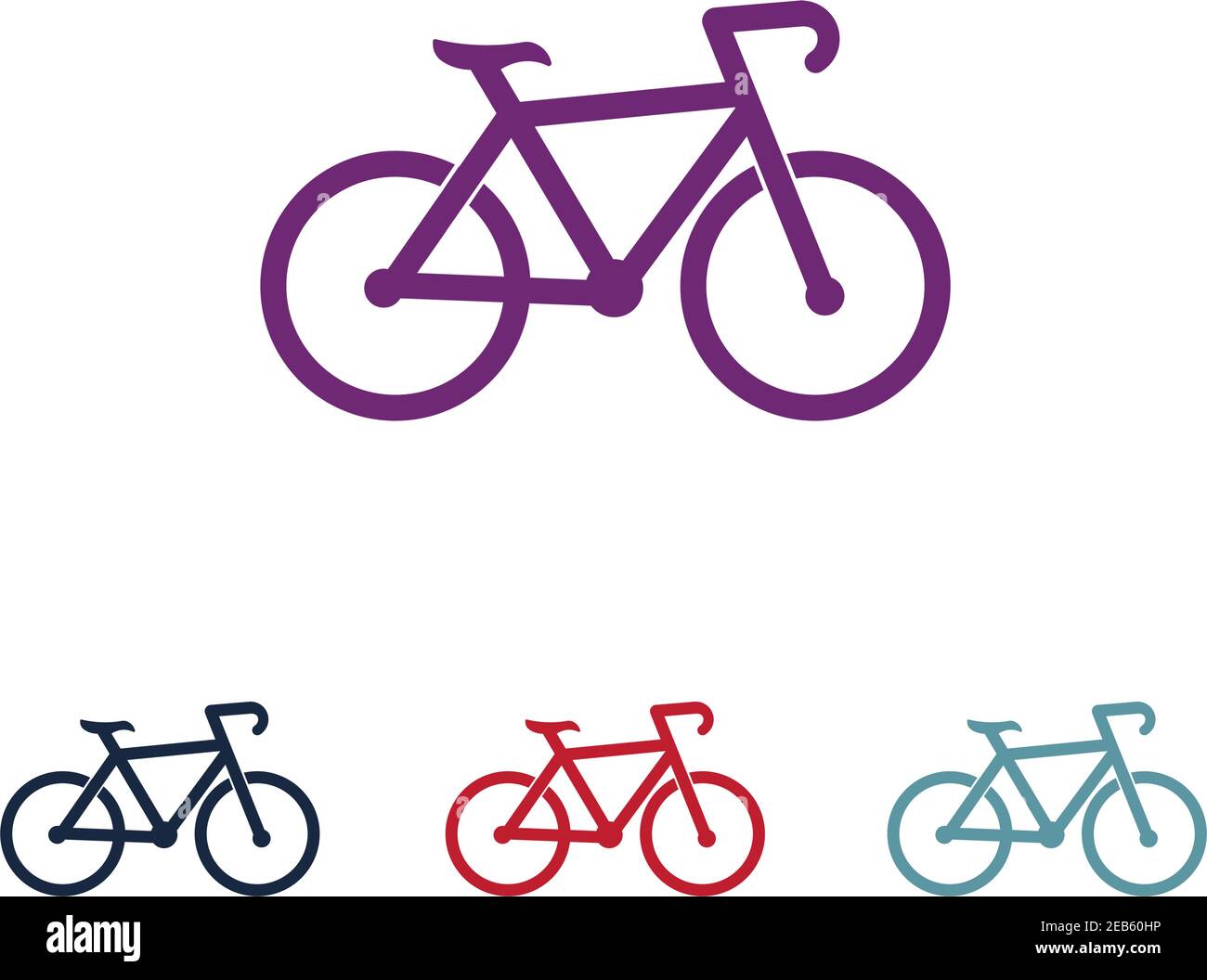 Bicycle logo vector template Stock Vector
