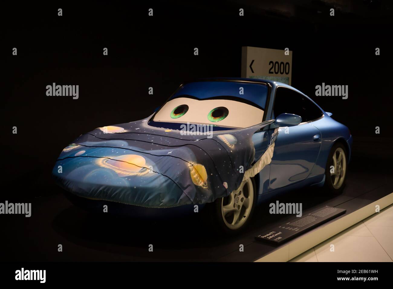 Sally Carrera, a character in the movie Cars, on display at the Porsche  museum in Stuttgart, Germany Stock Photo - Alamy
