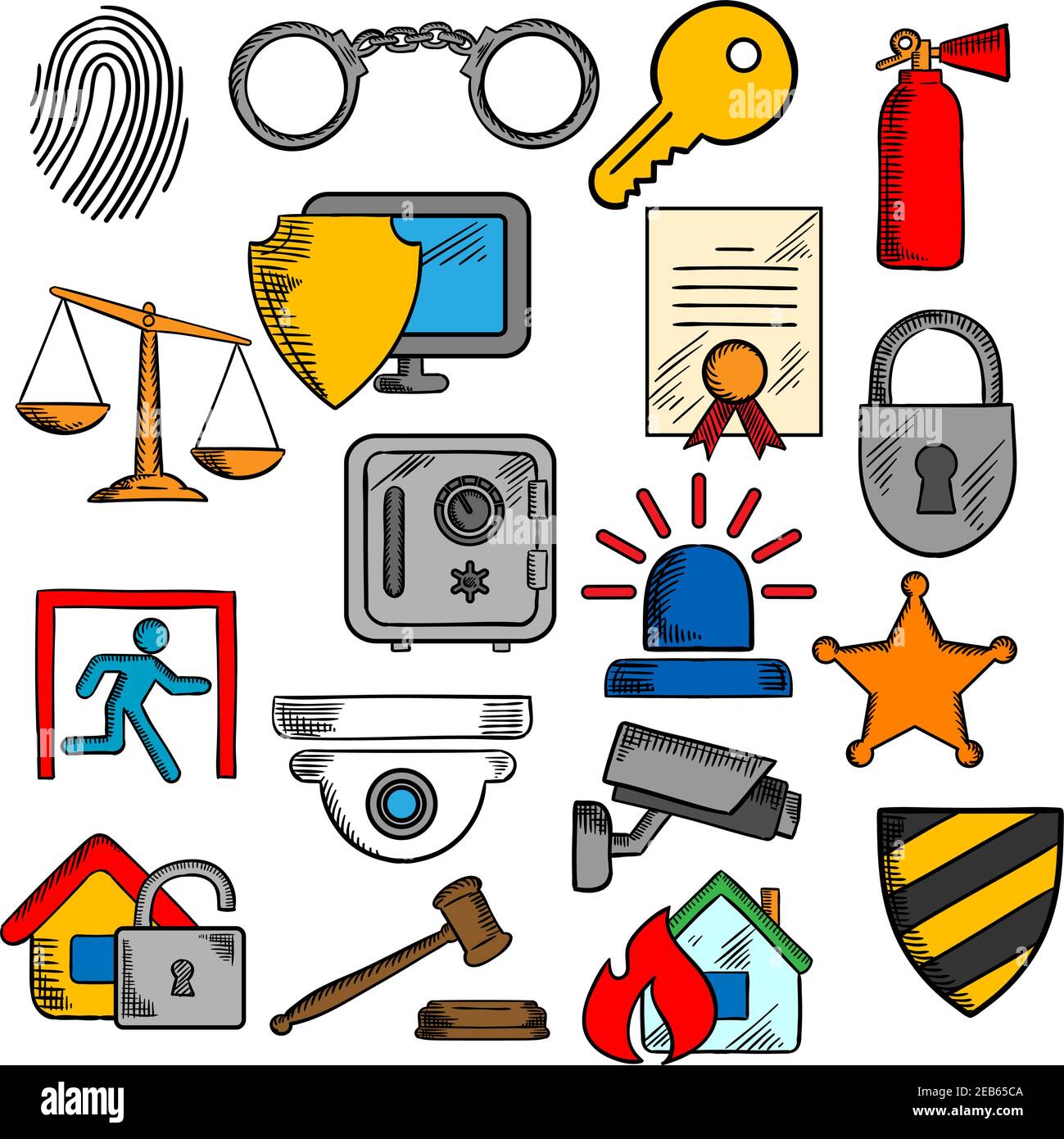 Scales of justice fire Stock Vector Images - Alamy