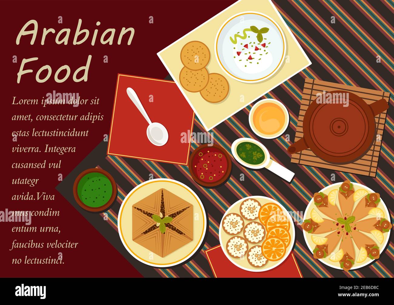 Spicy arabian food with chickpea falafels, wrapped in flatbread, pita