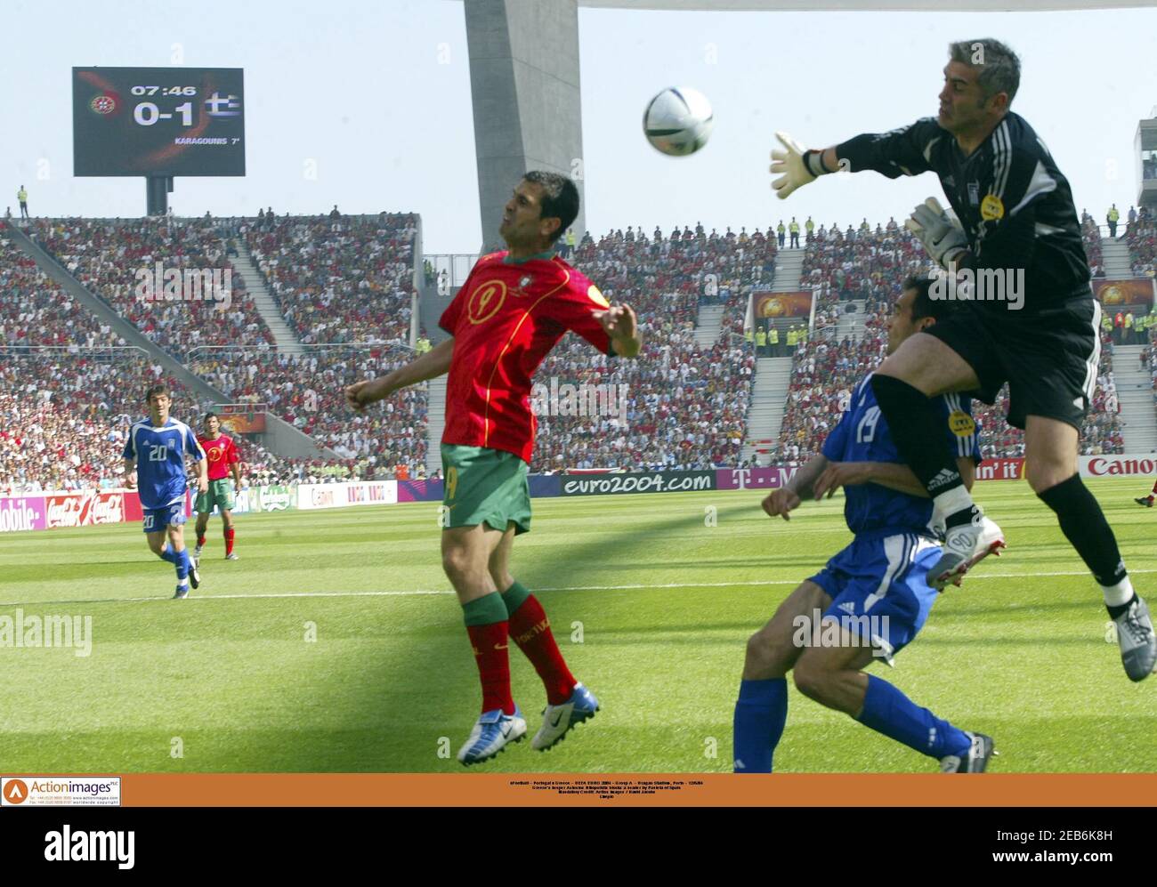Football - Portugal v Greece - UEFA EURO 2004 - Group A - Dragao Stadium,  Porto - 12/6/04 Greece's