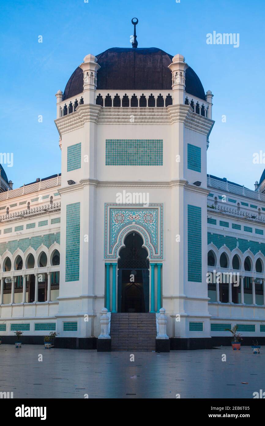 Indonesia, Sumatra, Medan, Great Mosque Stock Photo