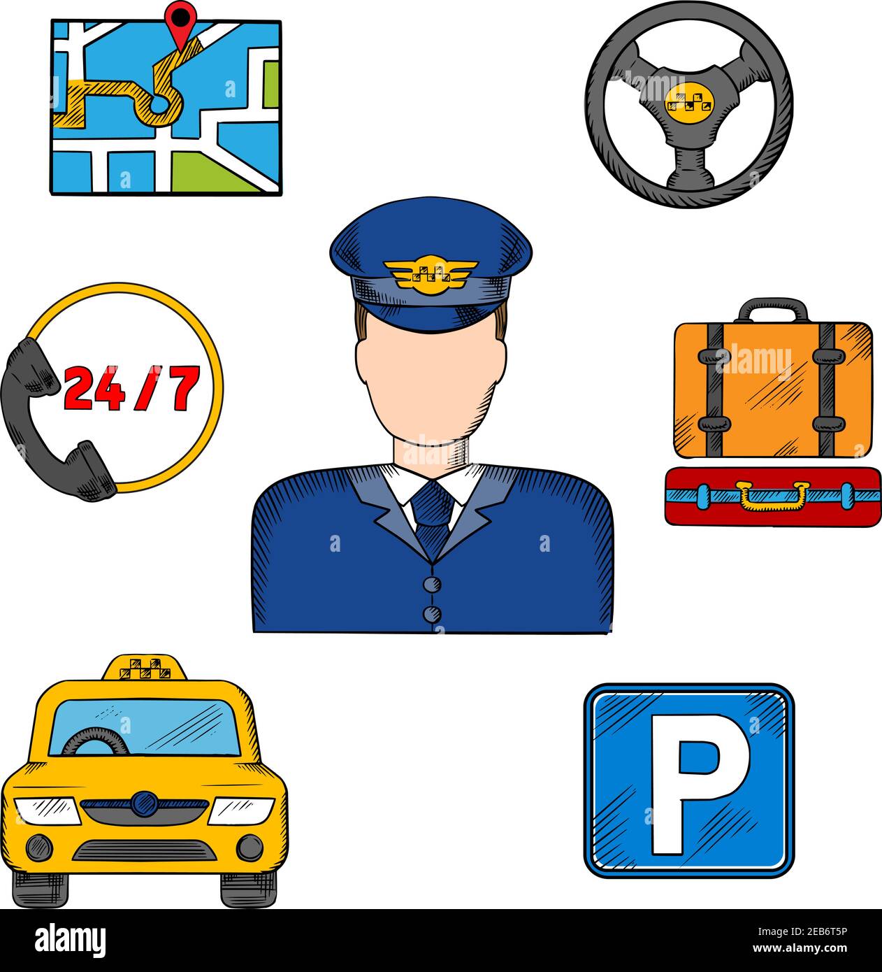 taxi driver' Cut Out Stock Images & Pictures - Alamy