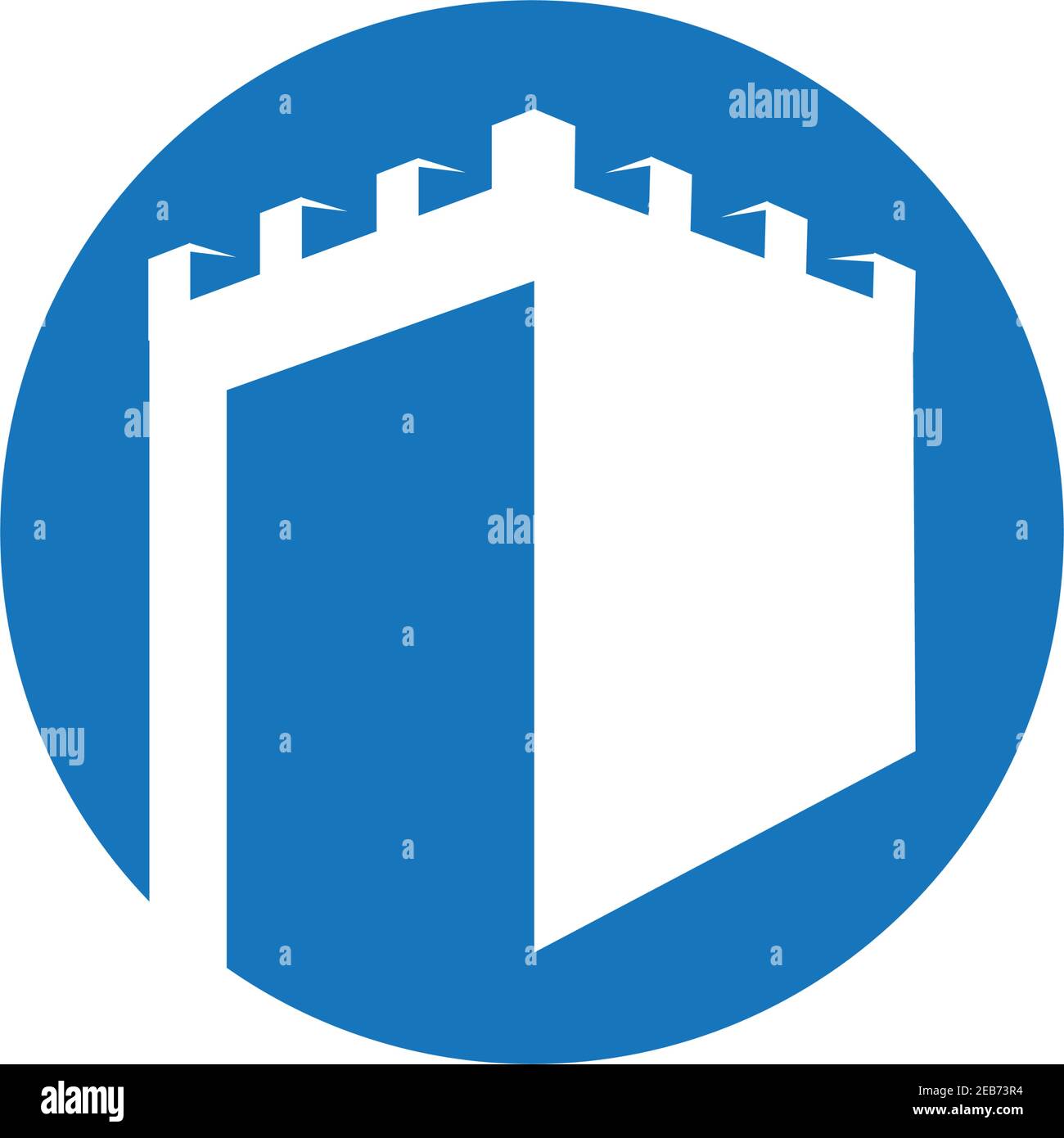 Castle vector illustration icon Logo Template design Stock Vector