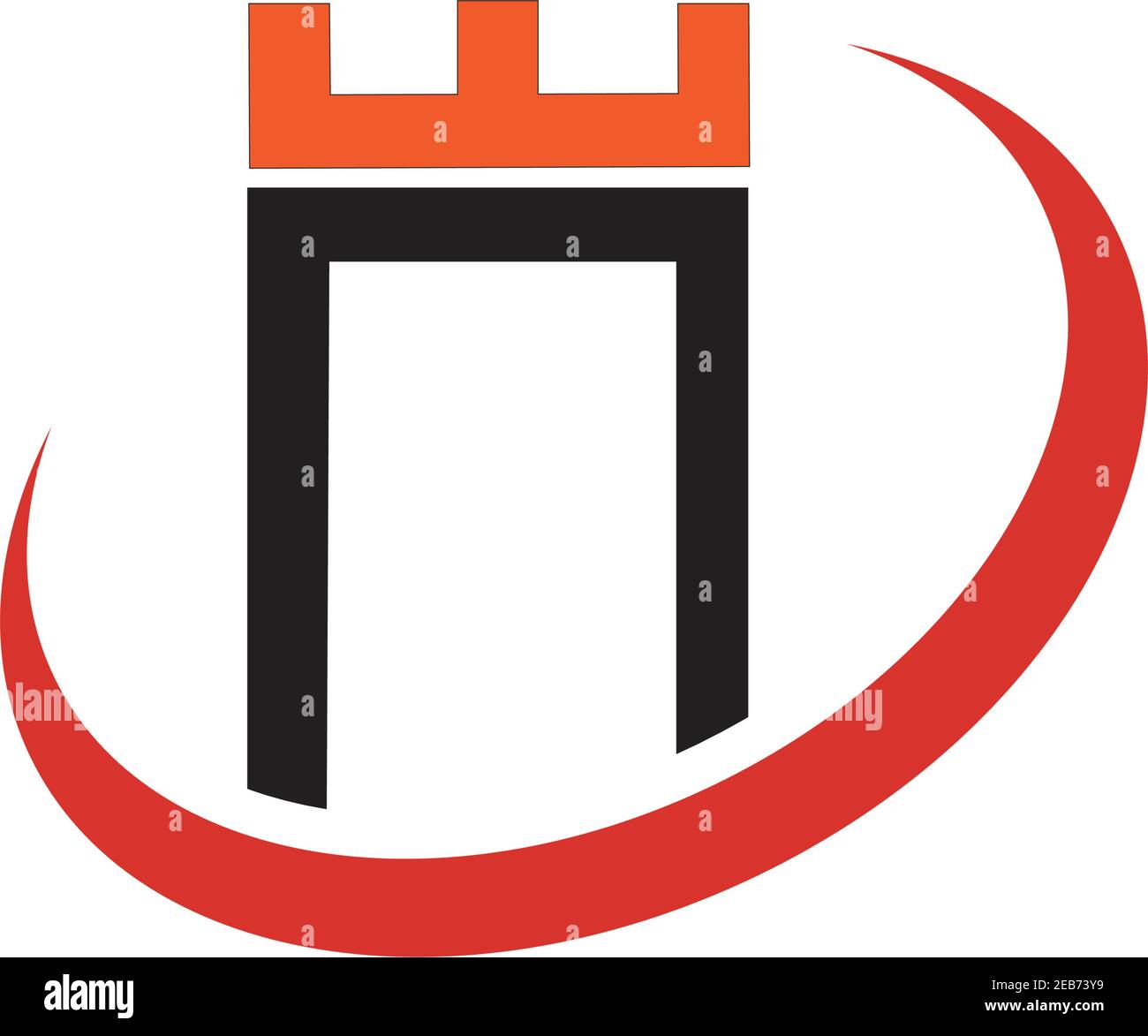Castle vector illustration icon Logo Template design Stock Vector Image ...