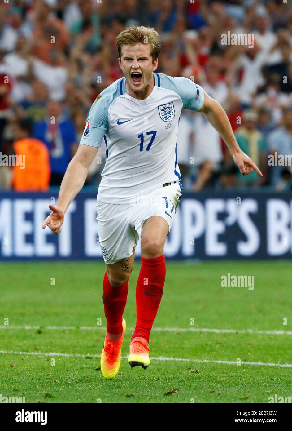 Football Soccer - England v Russia - EURO 2016 - Group B - Stade Vélodrome,  Marseille, France - 11/6/16 England's Eric Dier celebrates after scoring  their first goal REUTERS/Eddie Keogh Livepic Stock Photo - Alamy