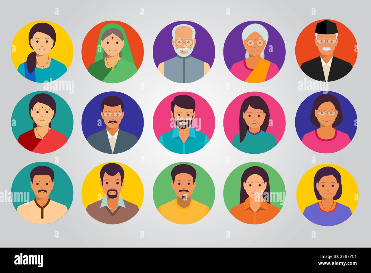 Icon design created by Indian arti Stock Photo